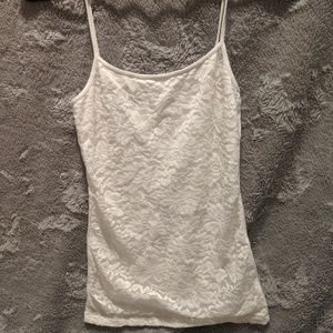 4 for $12!!!!!White lace front cami